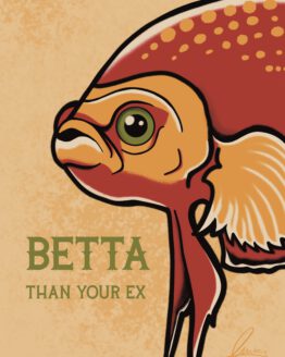 Postkarte Betta than your ex 3er Set