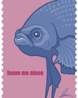 Postkarte Leave Me Alone 3er Set